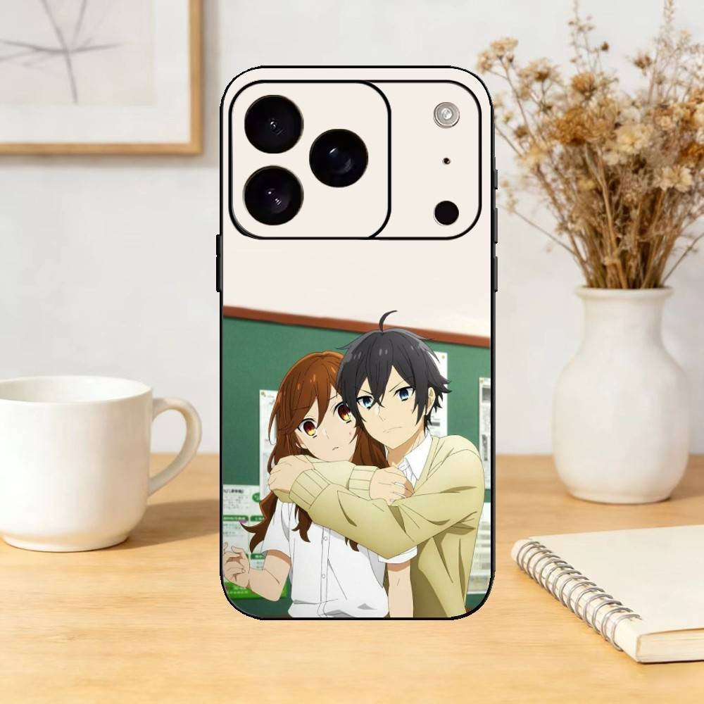 Horimiya Hori And Miyamura Phone Case Silicone Black Soft For IPhone 17,16,15,14,13,12,11,SE,Plus Pro Max