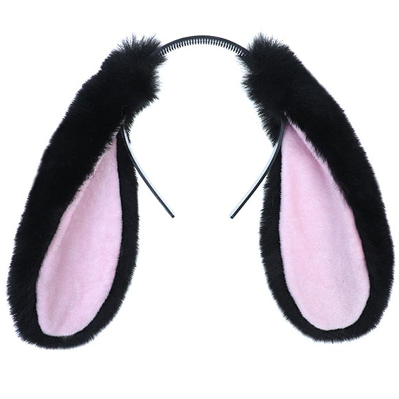 

Cute Girls Plush Long Rabbit Ears Hair Hoop Hairband Headdress Cosplay Props Hair Accessories for Halloween Christmas