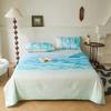 Blue Quilt for Summer Cooling Patchwork Bedspread for Beds Single/Queen Summer Blankets /Duvet Without Pillowcase