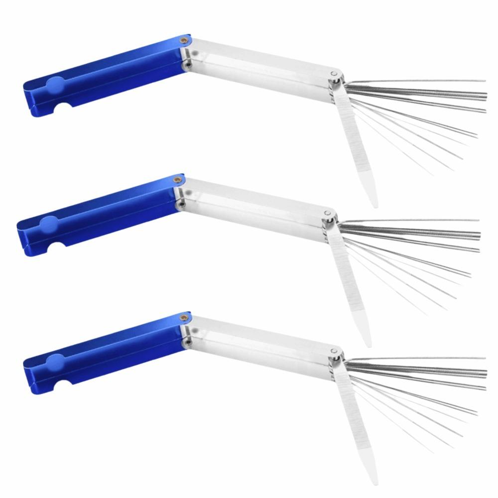 Compact Gas Welding Nozzle Cleaner Portable Guitar Saddle Slotting Files Nozzle Cleaning Needle