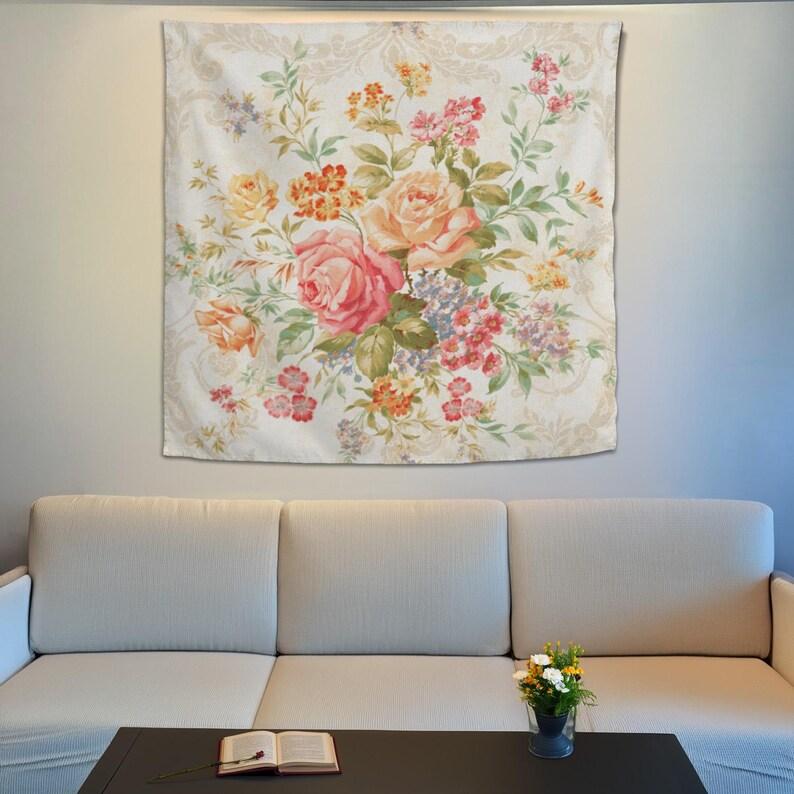 Beautiful roses tapestry 75x100 чёрный