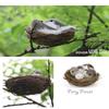 Realistic Artificial Bird Nest With Bird Eggs Car Ornament For Garden Party Lawn Decoration