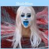 Female Ghost Latex Cosplay Mask With White Hair For Haunted Decorations House