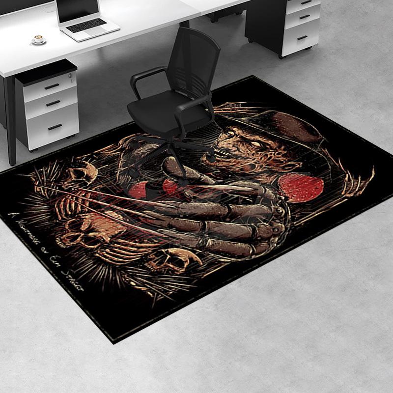 

A Nightmare on Elm Street Freddy Krueger Poster Print Office Mat Home Decor Office Desk Chair Rugs Chair Carpet for office Chair Mat Gift Fo 60cm by 90cm