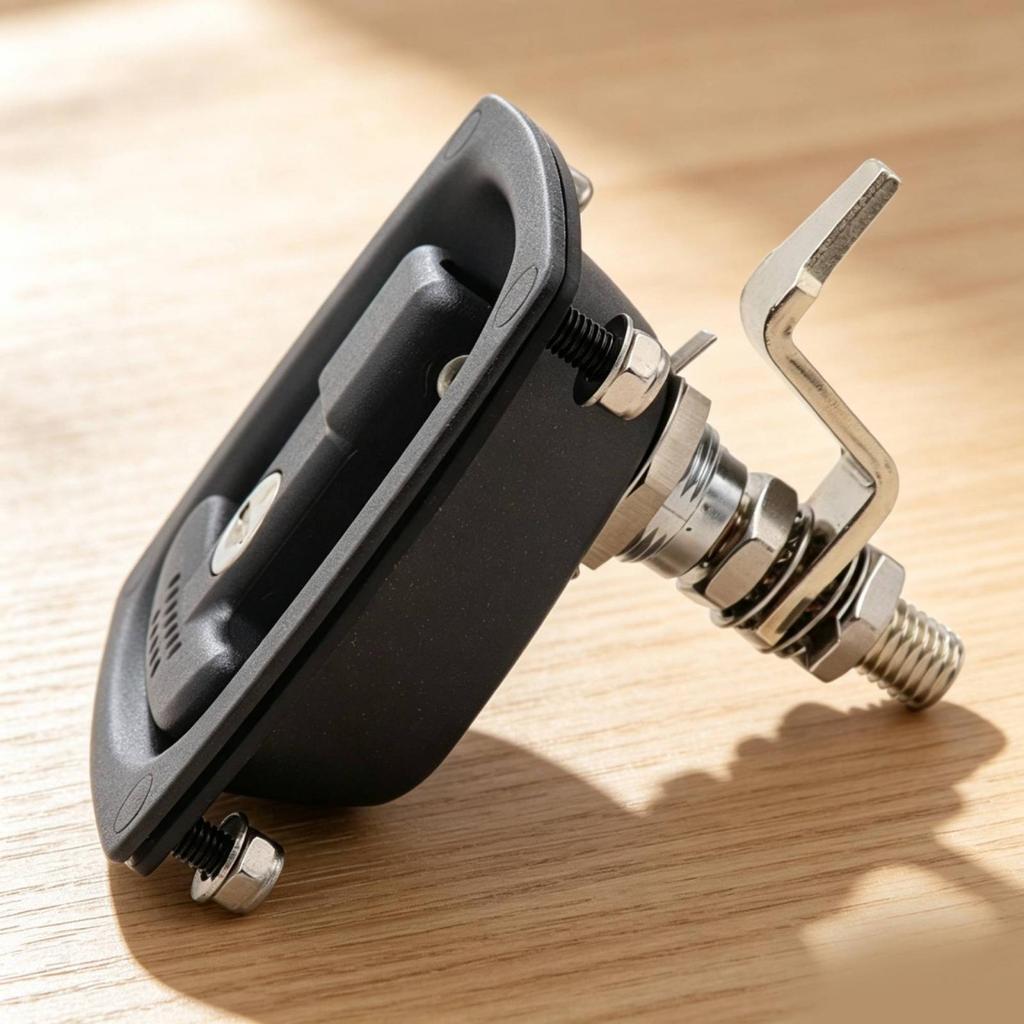 Flush Mount T Handle Lock Folding with Key Keyed Latch for Truck, Cabinet, Vehicle