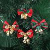 Mini Bow & Bell Christmas Tree Ornaments DIY Gift Box Accessories