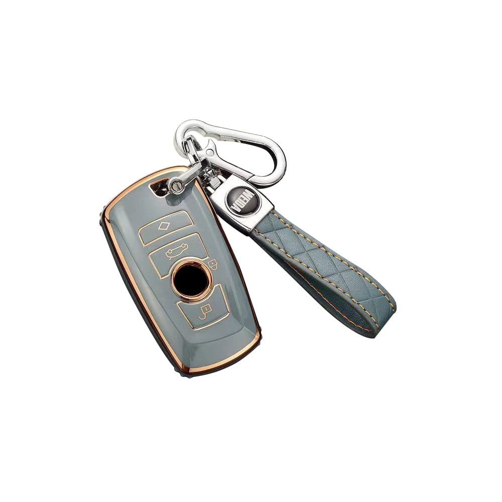 

BMW Blue Key Case for Old 1 2 3 5 6 7 8 Series Old model strap included синий