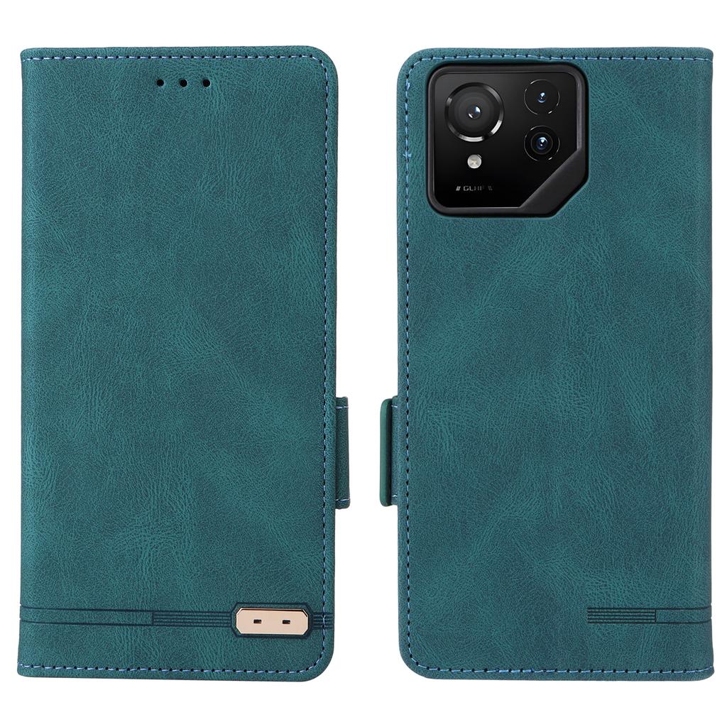 For Asus ROG Phone 9 5G Case Leather Wallet Flip Phone Cover with Hardware Decor