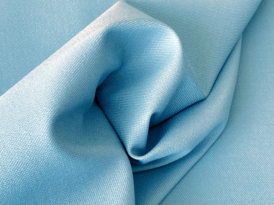 synthetic leather fabric light 122 x 44 cm Stretchable, flame-retardant [denim-like, blue]