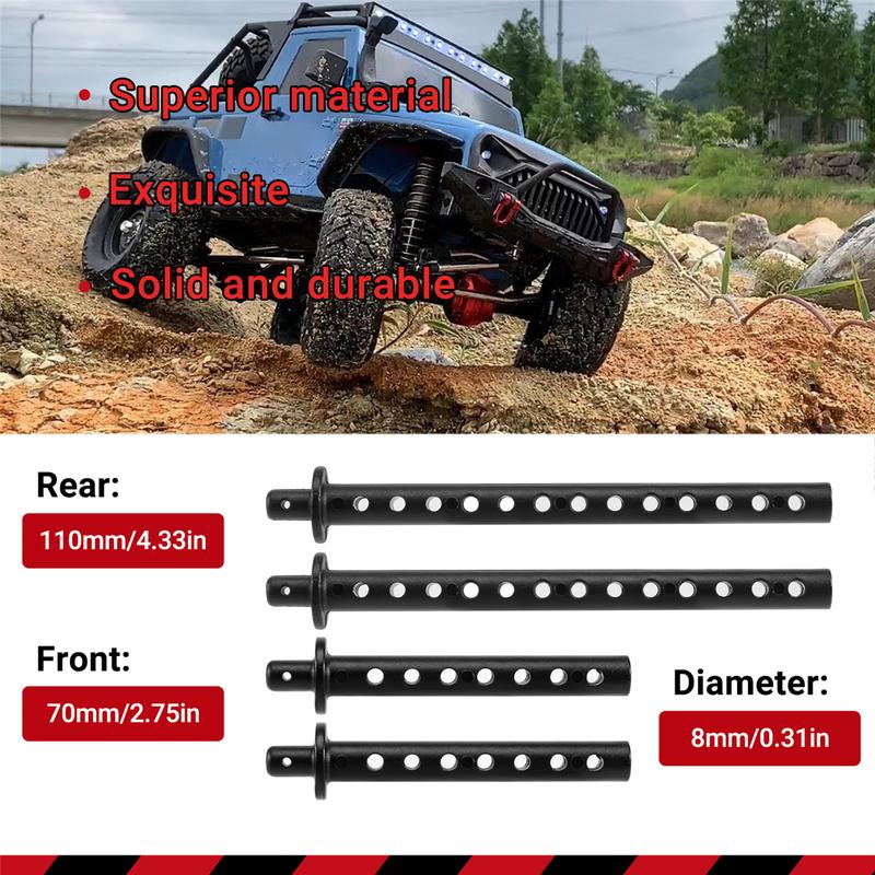Practical 4Pcs/Lot Model Car Shell Column L70Mm/110Mm Front Rear Body Post Mount R86018 Standoff Pillar for RGT 86100 1/10 RC Ca