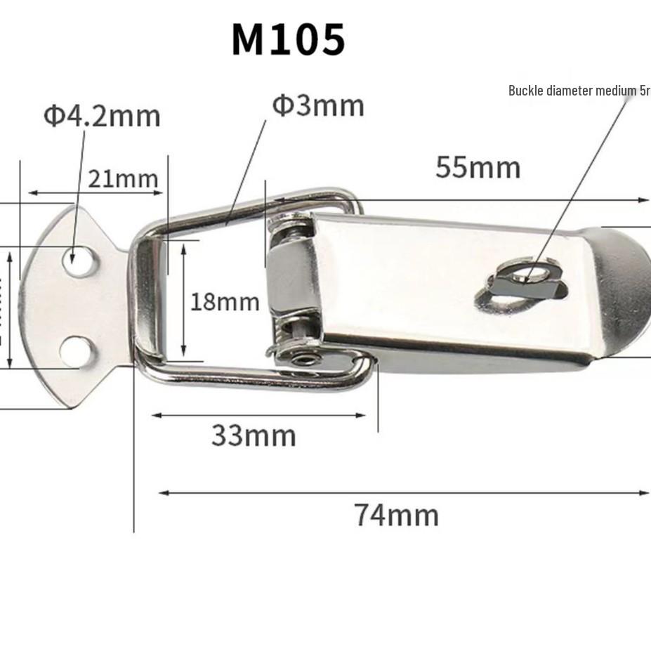 Stainless Steel Duckbill Spring Latch for Hardware and Furniture Leather Cases