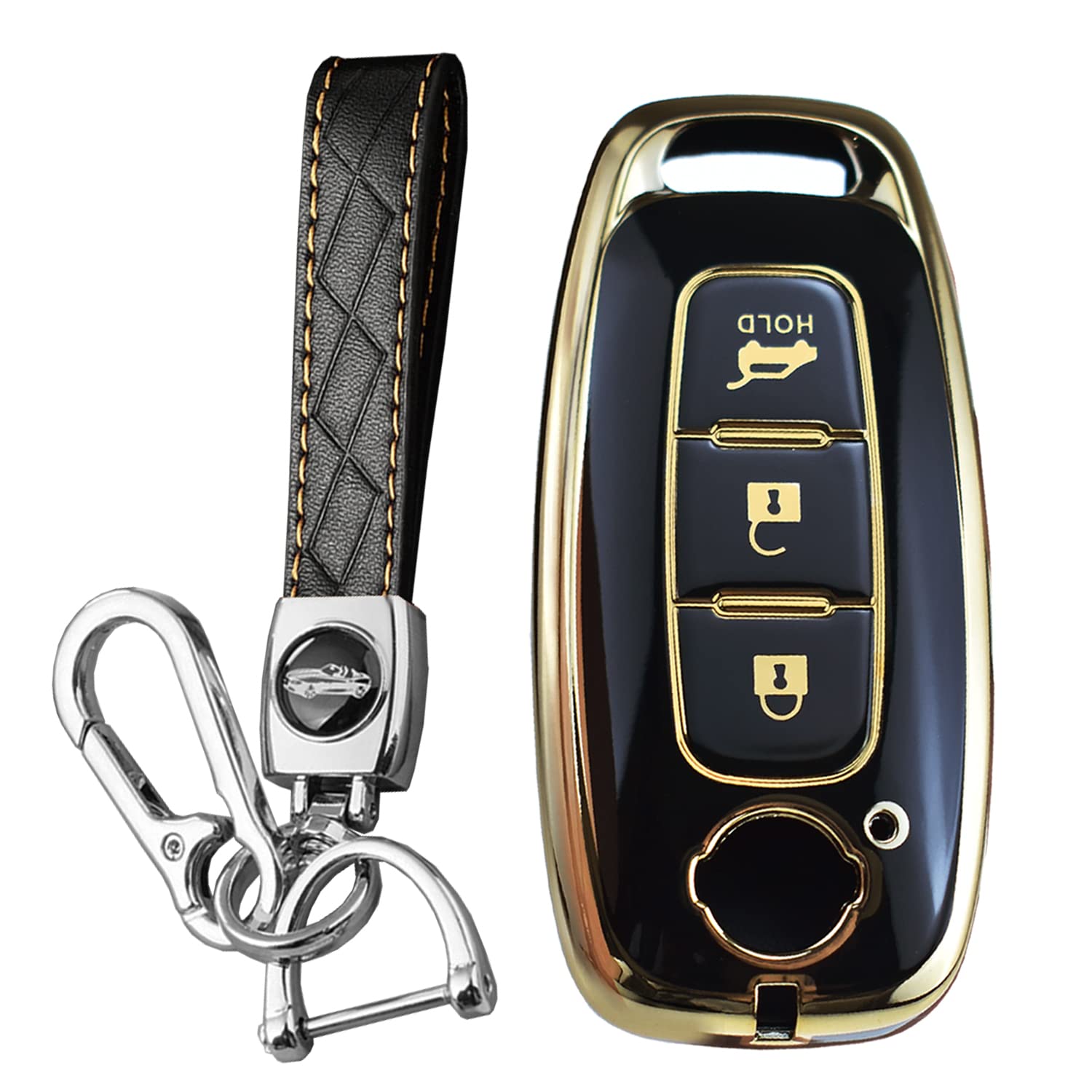 [KUNIO] Nissan Exclusive Keychain Key Case Genuine TPU New NISSAN чёрный