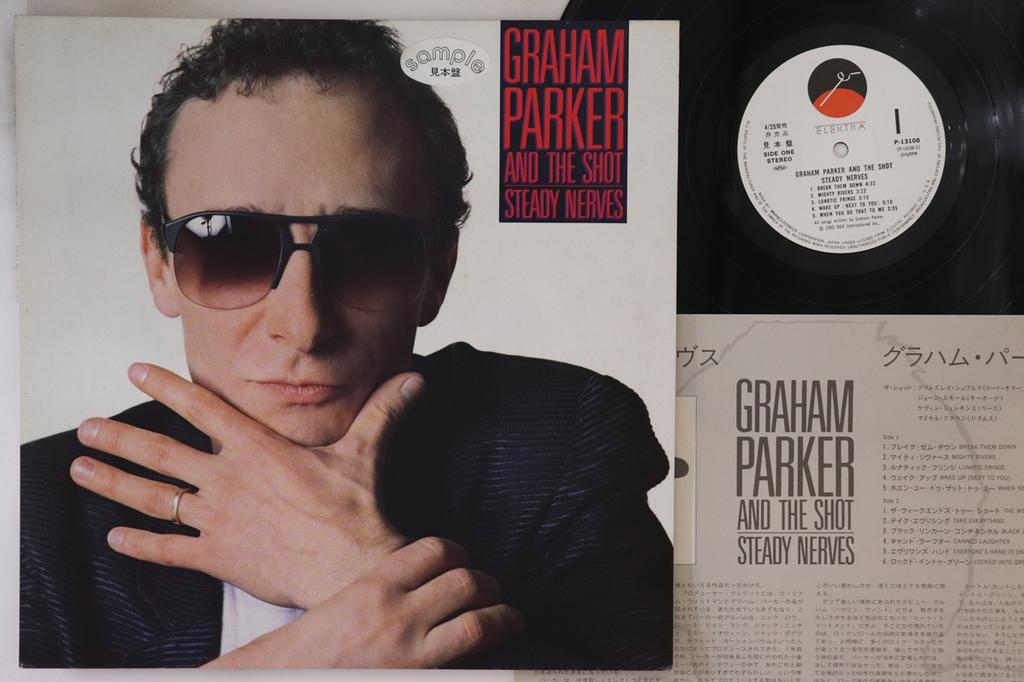 LP Record GRAHAM PARKER - Steady Nerves P13108PROMO ELEKTRA 1985 Japan Rock Used