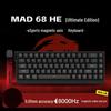 E-Sport 60% Gaming-Tastatur: Magnetische Achse, 61/68 Tasten