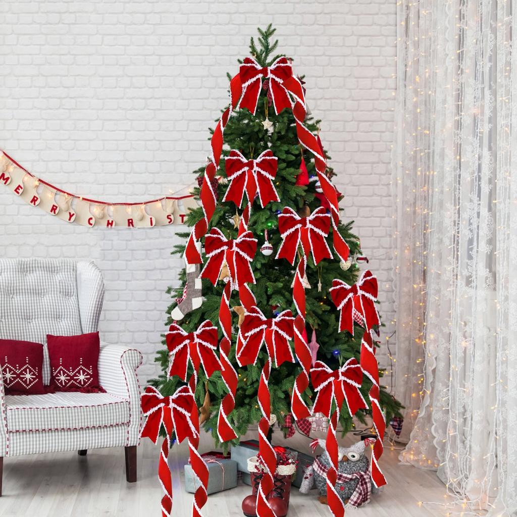 6.3cm Christmas Decoration DIY Ribbon Fabric Craft Velvet Bow Ribbon