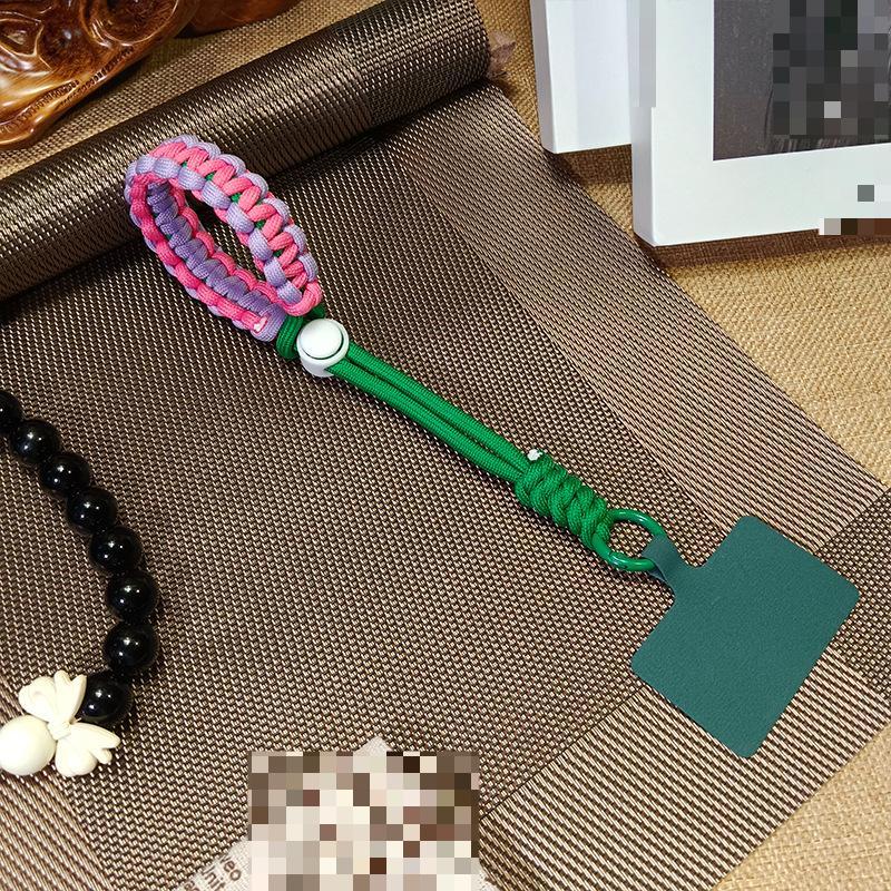 1 Pc Durable Anti-theft Fashion Wrist Phone Charm Simplicity Sport Kniited Adjustable Keychain Phone Lanyard Phone Accessories