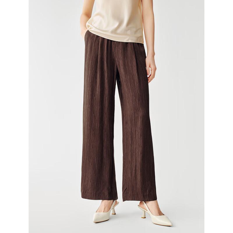 JUZUI Women's Casual Commute Striped Tapered Cropped Pants