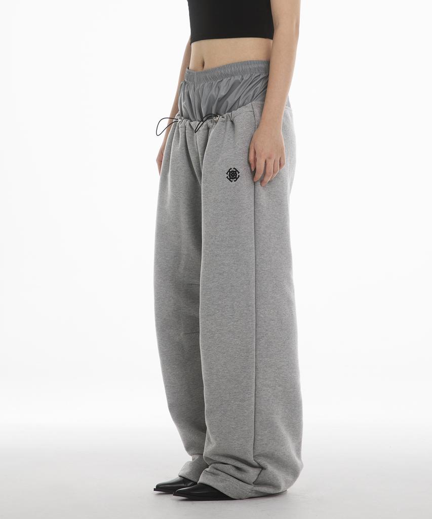 Fanshow (Setup) Pocket Hooded Zipup Pants - Melange