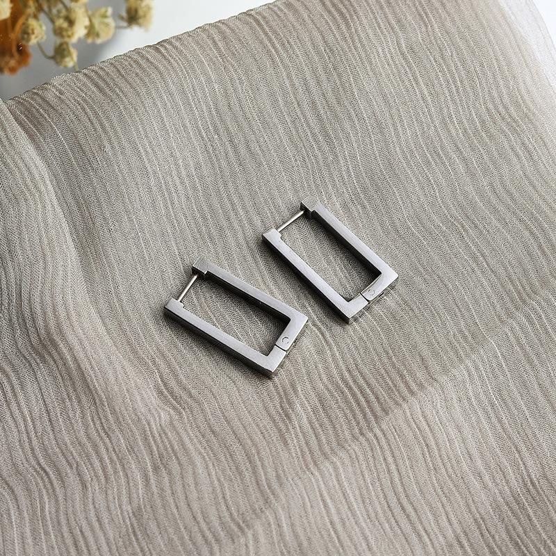 

Женские прямоугольные серьги из нержавеющей стали