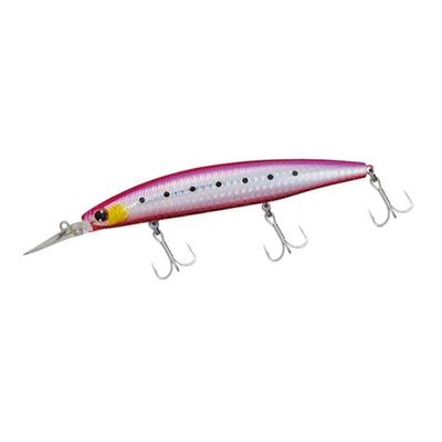 Daiwa Ritės dėklas „Shoreline Shiner Z“ komplektas, viršutinė dalis, 145S-DR, plekšnė, rožinė, sardinė