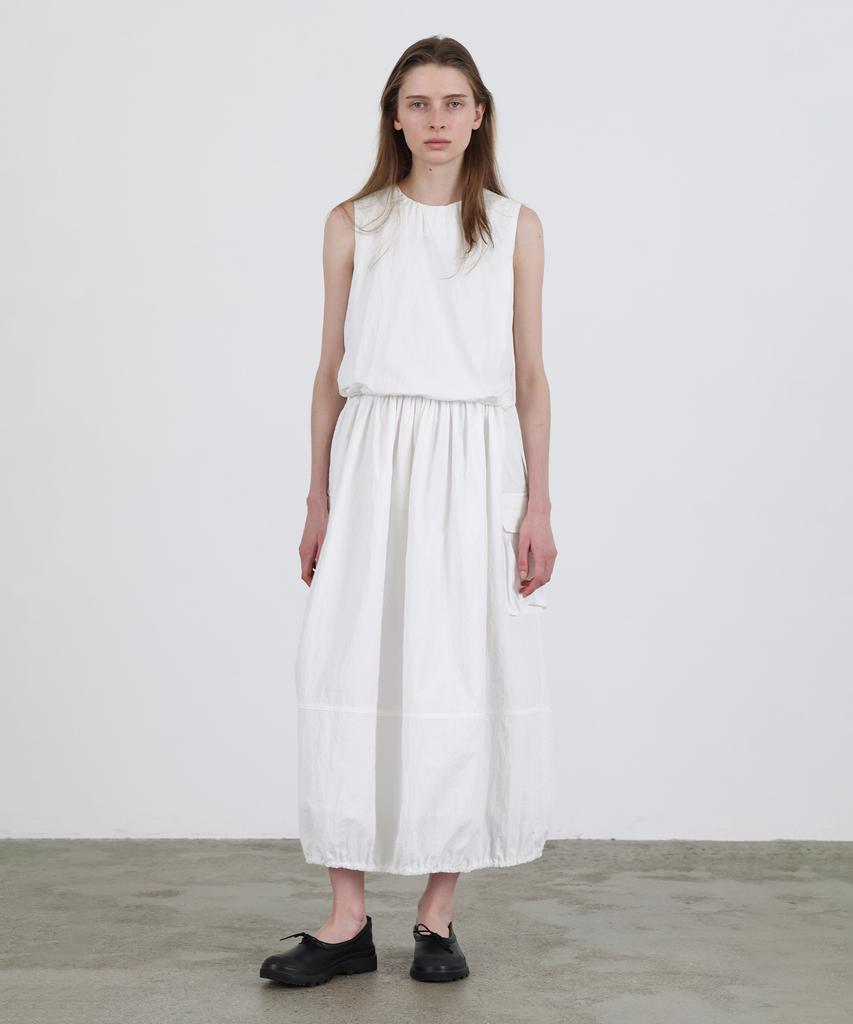 Leuba Cargo Layered String Dress - White