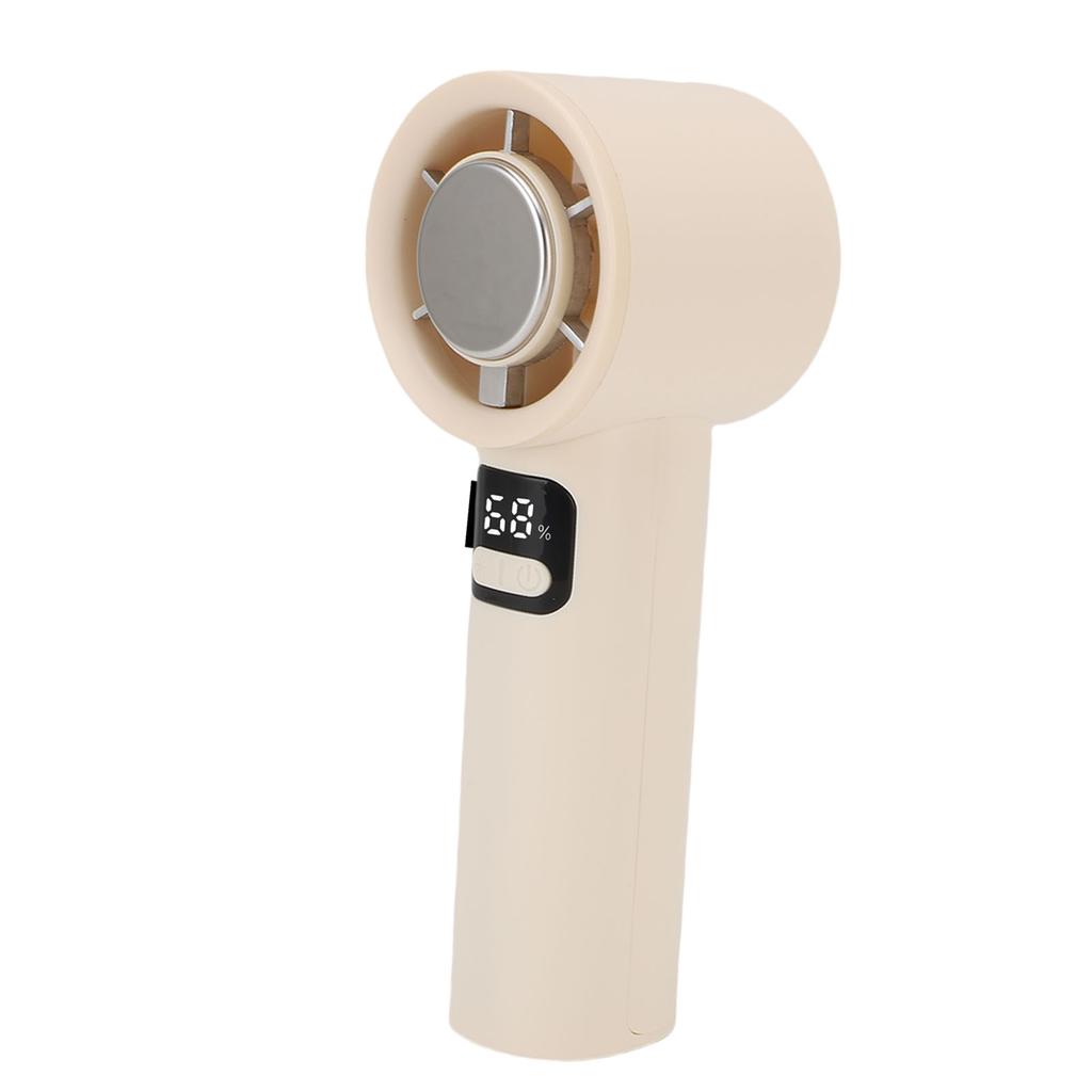 Portable Handheld Fan 100 Speed LED Digital Display Personal Cooling Fan Rechargeable Battery Operated Quiet for Home