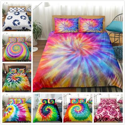 Farbe Batik E E-Commerce Heimtextil Verdickte Abrasive Bettbezug Digitales Dreiteiliges Set