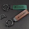 Maillard Colour Keychain Car Logo Key Chain For Citroen C5X e-C4 X e-C3 C4 C3 C5 AIRCROSS C-Elysee C-Crosser C4 Cactus Berlingo