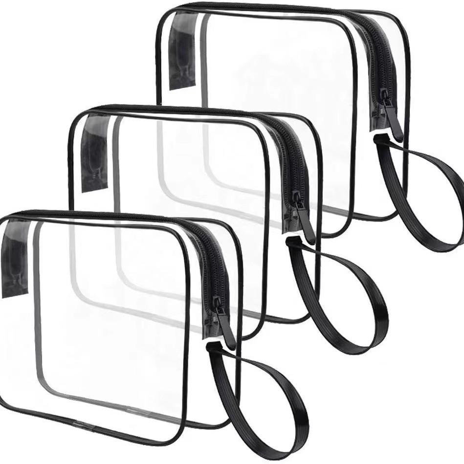 

Portable Transparent PVC Makeup Bag for Travel & Outdoor Use 20 x 15 x 6 cm