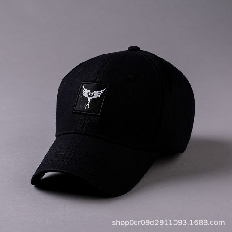 

Embroidered Baseball Cap Korean Style Sun Hat UPF Sun Protection Outdoor Sports Casual Daily Unisex Adjustable for Men Women Adjustable чорний
