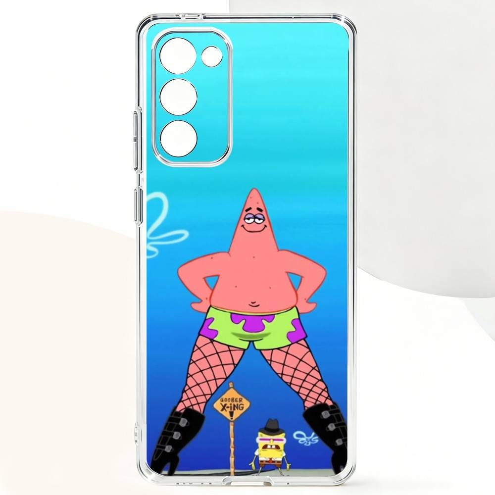 

S-Sponge FunnyBob Animation Phone Case For Samsung Galaxy A,71,70,52,51,40,31,50,50S,30S,21S,12,10,Note20ultra Transparent Cover Samsung a30 a20
