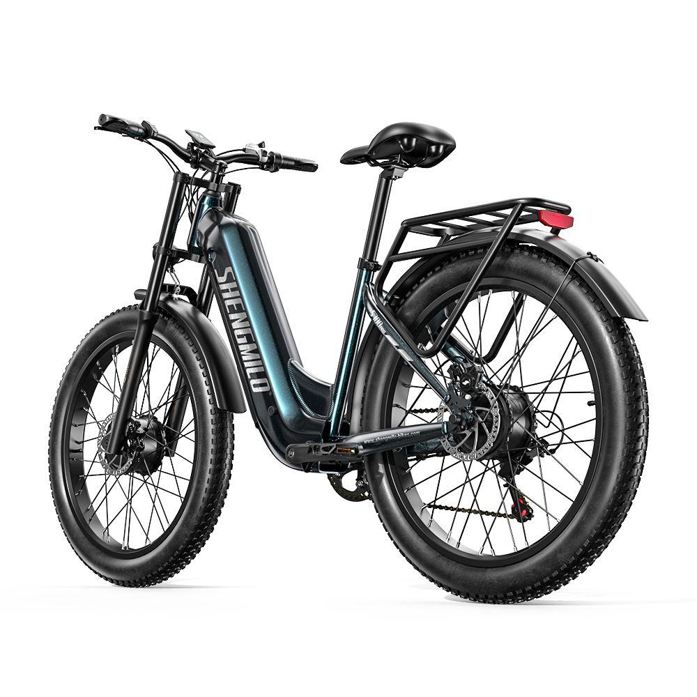 Shengmilo S700 Pro Electric Bicycle 26" Fat Tire 1000Wx2 Motor All Terrain Adult Electric Bike 7 Speed Max Load 150Kg