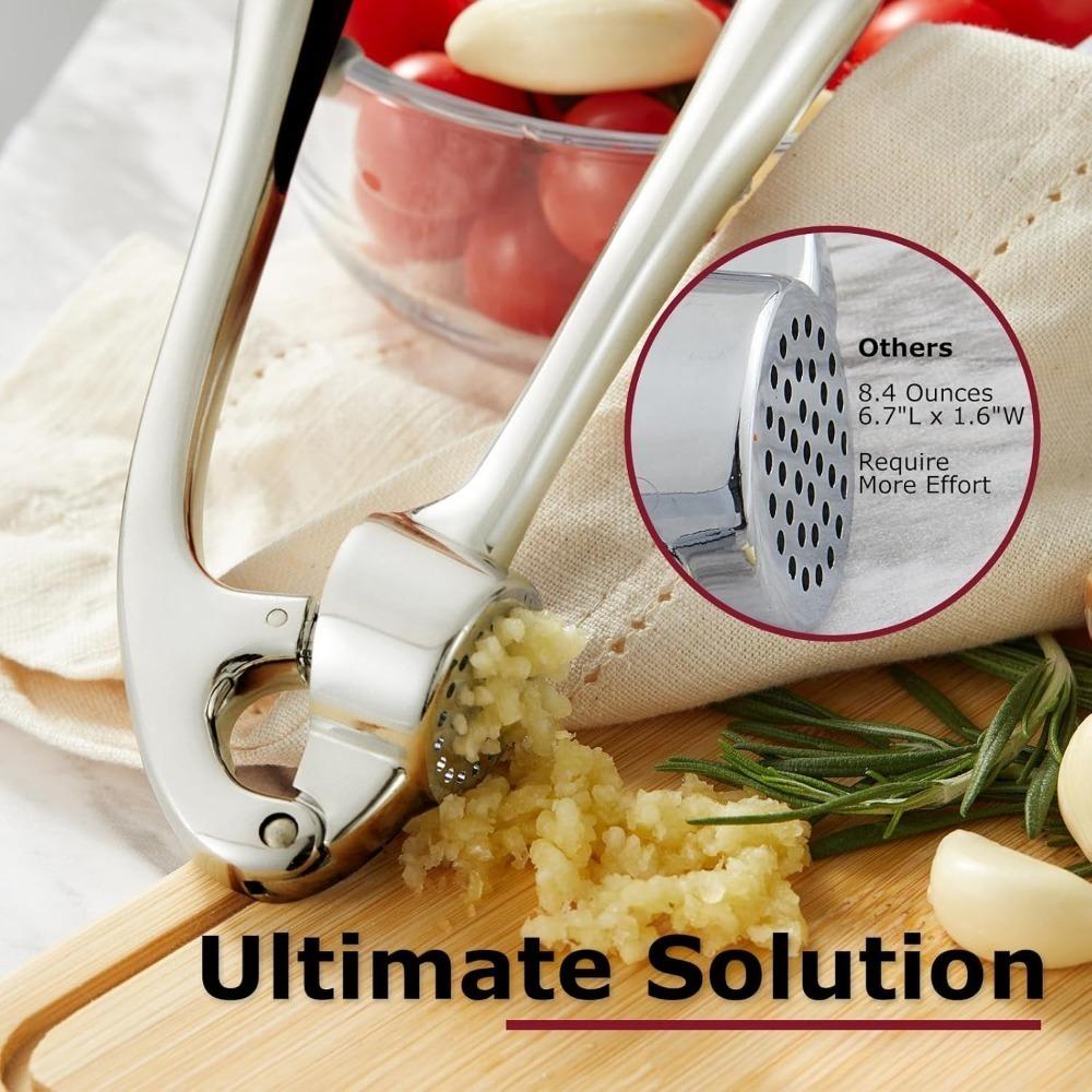 D2 High Efficiency Garlic Press Heavy Duty Garlic Mincer Easy To Squeeze and Clean Rust Proof and Dishwasher Safe Ginger Crusher