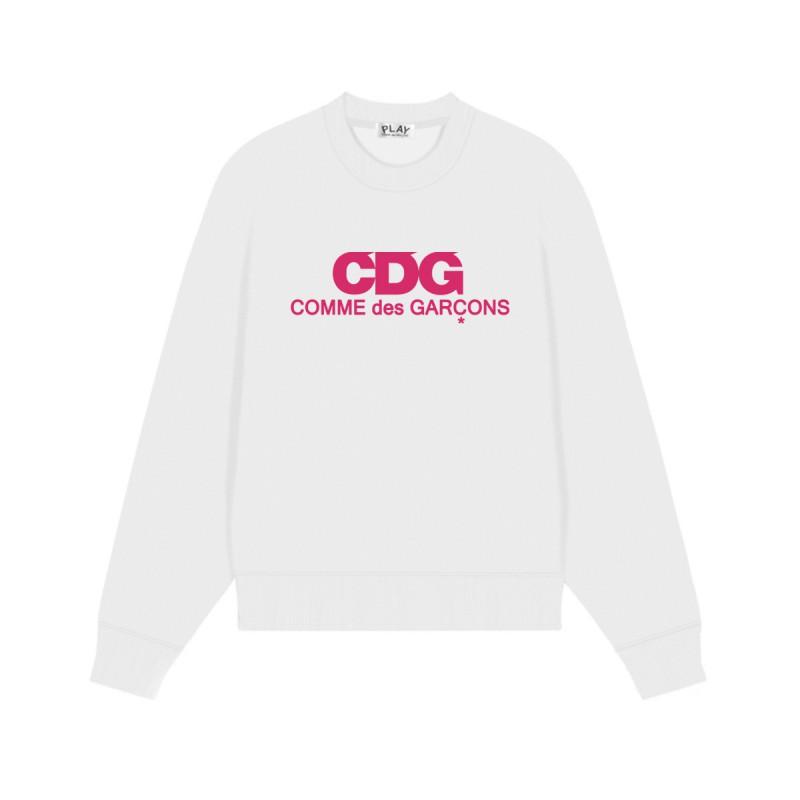 Relaxed Fit Cotton Sweatshirt With Heart Print Long Sleeve Crew Neck Fleece Lined Unisex Winter Casual Top