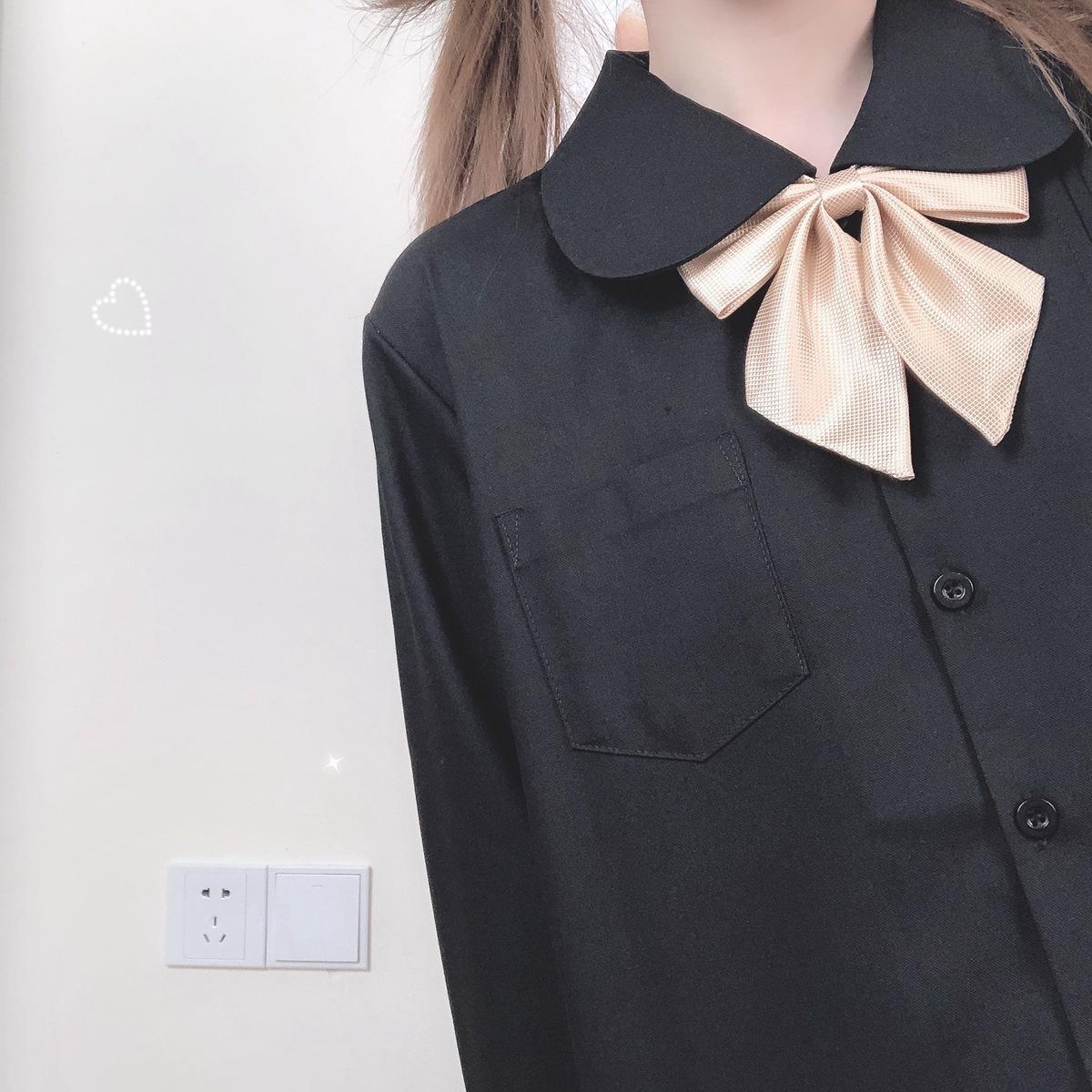 

Оригинальная японская блузка с плиссированным воротником Питер Пэн и короткими рукавами Large