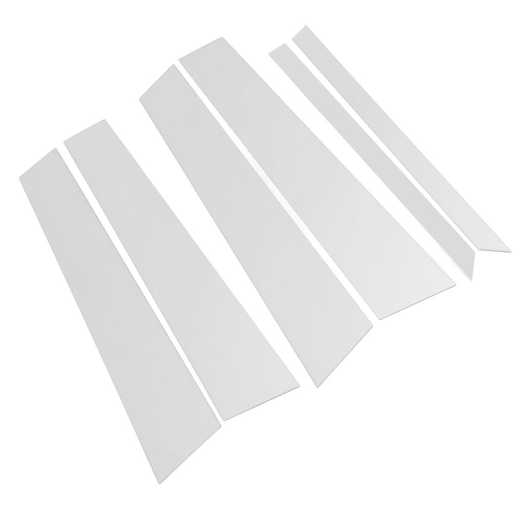 6 STÜCKE Säulenverkleidung PC Chrom Cooler Look Klebend Fenster Säulenverkleidung Ersatz für Benz M