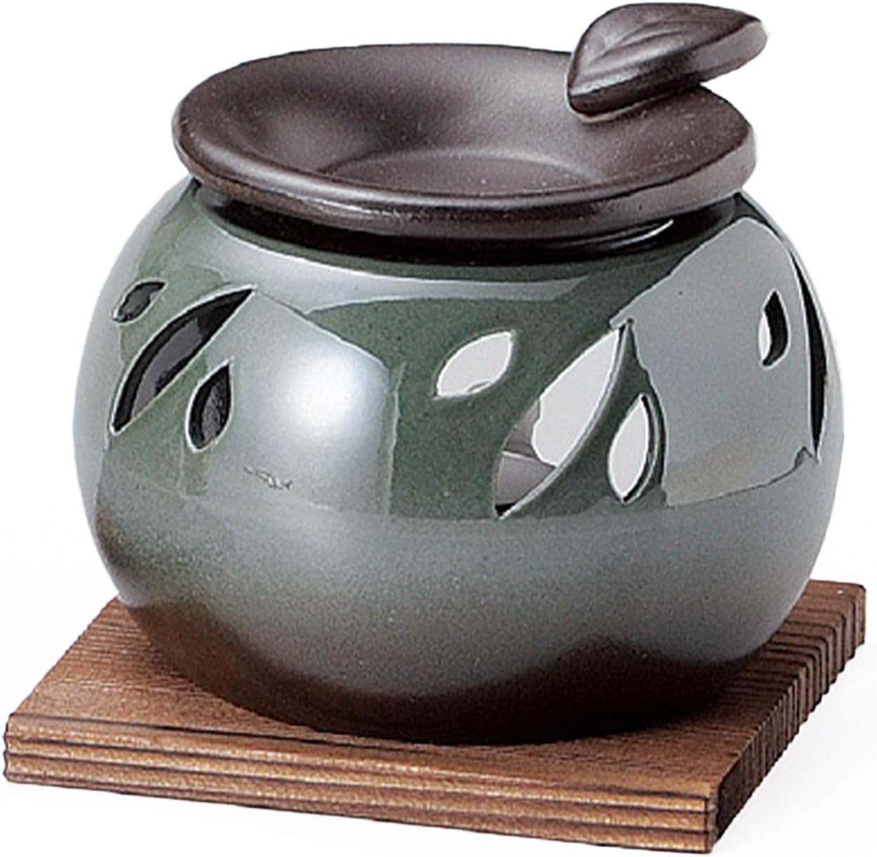 Yamakiikai Yamabomaru Oribe Tea Incense Burner Y1104