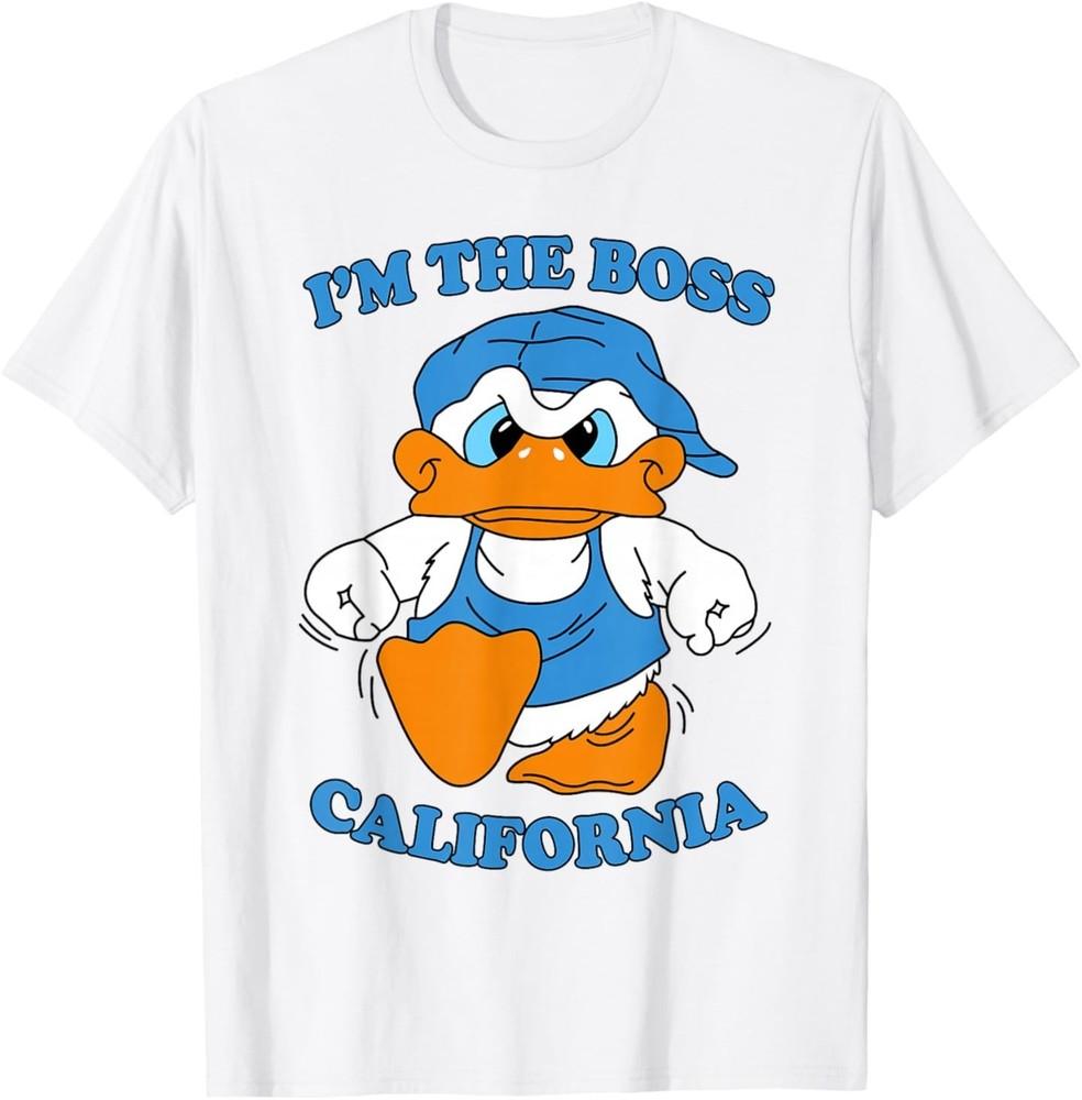 

I m The Boss California Duck 90s Cartoon Tourist Souvenir T-Shirt 3XL