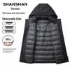 Shanshan Men's 3-in-1 Detachable Goose Down Parka