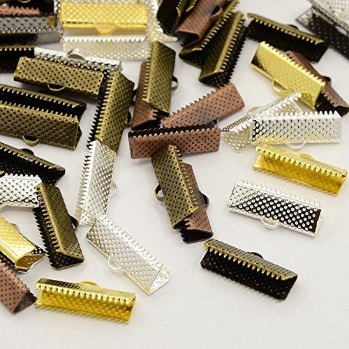 Iron Ribbon Ends Bracelet Clamp End Findings Cord Ends Jewelry Making Findings