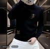 Trendy Men's Personality Print Hoodie - New Autumn/Winter Arrival, Plus Velvet, Casual Round Neck, Long Sleeve Jacket
