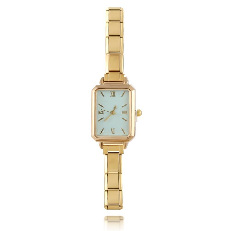 Y2K 9MM Width Italian Charm Round and Square Simple Elastic Watch Bracelets Bangle For Friend Wife Birthday Gift DIY Jewelry
