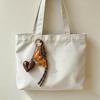 Yogodlns New Leather French Bulldog Pendant Heart Braided Rope Pendant Personalized Bag Pendant Accessories