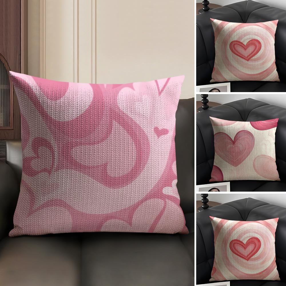 Beautiful Classic Style Love Pattern Pillow Case Pattern Printed Pillowcase For Living Room Sofa Cushion Cover & Bedroom Decor