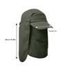 Unisex Multifunktionale Sonnenblende Hut 360° Sonnenschutz Abnehmbare Gesichtsbedeckung Nackenklappe Atmungsaktiver Sonnenhut zum Angeln Klettern