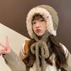 Hat Women's Autumn and Winter Ear Protection Hat Plush Warm Thickened Windproof Cover Bag Hat Cute Student Hat