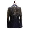 Men's Gradient Sequin Suit Jacket for Hosting Bar Fashion Shows