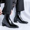 Fashion Brand Men's Boots Fashion Chelsea Boot Luxury Leather Botas Black Classic Business Dress Boots Casual Ankle Boots for Men Botas