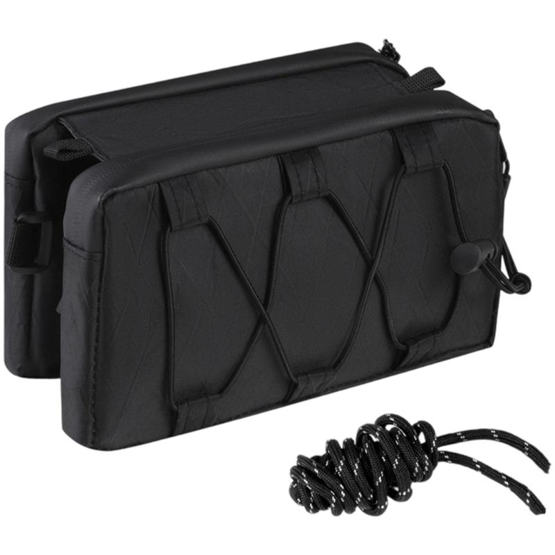 

Large Capacity Bicycles Bag Bike Front Top Tube Bag Waterproof Bike Storage Pouch Cyclings Front Saddles Bag Enduring чорний