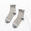 6Pairs Women Lolitas Crew Socks Cotton Bootie Socks Ruffle Frilly Ankle Dress Socks Sweet Calf Socks Princesses Socks
